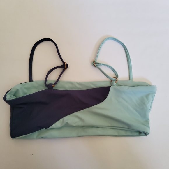 L*Space Ari Bikini Swimsuit Top Pool Slate Size S Blue New - Picture 6 of 8